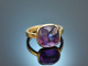 Fine Violet! Schöner Ring mit Amethyst Gold 750