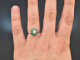 Green Blossom! Feiner Ring mit Smaragden und Diamanten Wei&szlig;gold 750