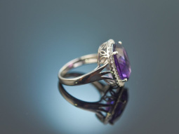 Bright Violet! Statement Ring mit Amethyst und Brillanten...