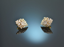 Elegant Sparkle! Ohrringe mit Brillanten 1,34 ct Gold 750