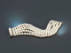 Around 1980! Noble Akoya cultured pearl bracelet 5 rows white gold 750