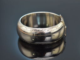 Around 1980! Particularly beautiful large silver 925 bangle