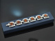 Around 1980! Large bracelet with amber stones silver 835