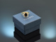 Um 1990! Edler Saphir Brillant Ring Gold 750
