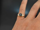 Um 1990! Feiner Saphir Brillant Ring Gold 750