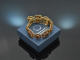 Around 1980! Beautiful garnet bracelet silver 900 gold-plated
