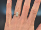 Um 1930! Art Deco Ring mit Diamanten Gold 585 Platin