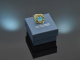 Around 1965! Chic statement ring with turquoise gold 585
