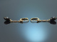 Um 1950! Vintage Ohrringe mit Onyx Tropfen Gold 585