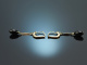 Um 1950! Vintage Ohrringe mit Onyx Tropfen Gold 585