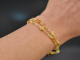 Sunny yellow! Zweireihiges Fancy Armband aus Citrin und Achat mit Silber 925 vergoldet