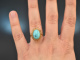 Around 1965! Chic vintage turquoise ring 750 gold