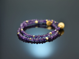 Lovely Violet! Fancy Armband aus Amethyst und Silber 925...