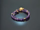 Lovely Violet! Fancy Armband aus Amethyst und Silber 925 vergoldet