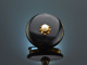 Um 1890! Viktorianische Onyx Brosche mit Perle Gold 585