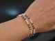 Tiny Pearls! Zartes Armband mit Zuchtperlen und Saphir Silber 925 vergoldet