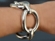 Around 1970! Heavy vintage statement bracelet silver 925