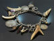 Around 1950! Magnificent charivari with 16 silver 925 and 835 pendants