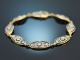 Um 1930! Sch&ouml;nes Art Deco Diamant Armband Gold 750