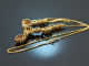 Around 1990! Classic garnet necklace gold 333