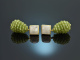 Graceful Green! Tropfen Ohrringe mit Peridot und Mondstein Silber 925 vergoldet