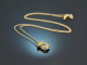 Zartes Collier mit Saphiren und Aquamarin Gold 750
