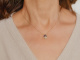 Zartes Collier mit Saphiren und Aquamarin Gold 750