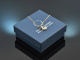 Zartes Collier mit Saphiren und Aquamarin Gold 750