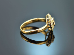 Funkelnder Diamant Ring 0,55 Carat aus Gold 750