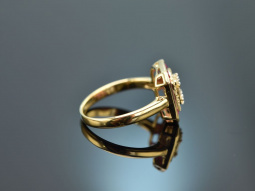 Edler Diamant Ring mit Rubinen Gold 750