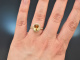 Sch&ouml;ner Citrin Ring mit Brillanten Gold 750