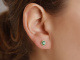 Klassische Smaragd Ohrringe mit Brillanten Gold 750