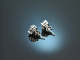 Beautiful aquamarine earrings in 750 white gold