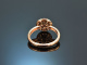 Funkelnder Ring mit cognacfarbenen Brillanten Ros&eacute;gold 750