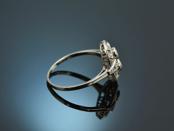 Around 1925! Art Deco ring with diamonds white gold 585