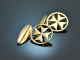 Around 1950! Maltese cross cufflinks silver 925 gold-plated