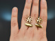 Around 1950! Maltese cross cufflinks silver 925 gold-plated