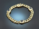 Around 1990! Classic Panzer bracelet with sapphires and diamonds gold 585