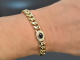 Around 1990! Classic Panzer bracelet with sapphires and diamonds gold 585