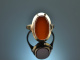 Around 1950! Classic coat of arms signet ring with carnelian gold 333