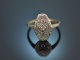 Um 1920! H&uuml;bscher Art Deco Ring mit Diamanten Gold 585