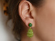 Happy Green! Tropfen Ohrringe mit Peridot und Achat Sterlingsilber 925 vergoldet