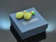 Happy Green! Tropfen Ohrringe mit Peridot und Achat Sterlingsilber 925 vergoldet