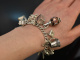 England um 1970! Bettelarmband mit 23 Charms Silber 925