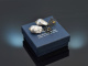 Coral reef! Chic earrings baroque cultured pearls black enamel silver 925