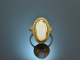 Around 1965! Beautiful ring with Australian opal 750 gold