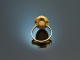 Around 1965! Beautiful ring with Australian opal 750 gold