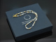 Delicate necklace made of sapphires aquamarines and cultured pearls silver 925 gold-plated