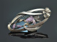 Vienna around 1900! Large signed Art Nouveau belt buckle with original case silver 835