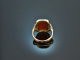 Um 1950! Herren Wappen Siegel Ring mit Karneol Gold 585